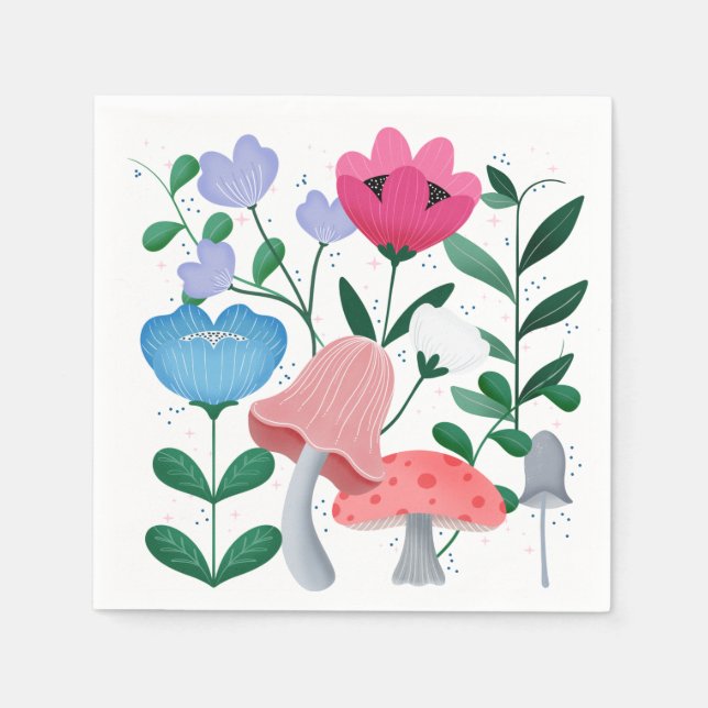 Whimsical Garden Pappersservett (Framsidan)