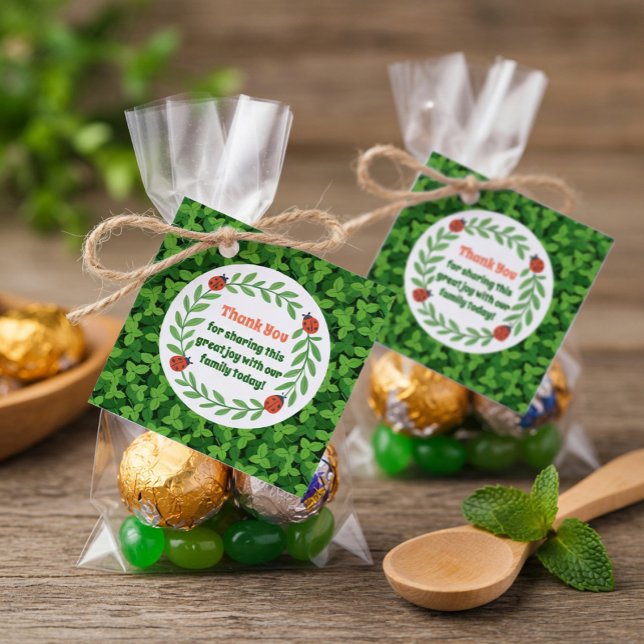 Whimsical Garden Party Tack Märkre Gåvor Etiketter (Skapare uppladdad)