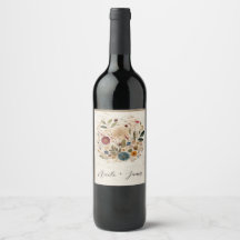 Whimsical Garden Pressade Blommor Boho Bröllop