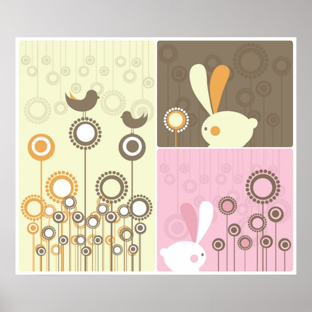 Whimsical Garden Print Poster (Framsidan)