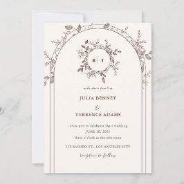 Whimsical Garden Romantik: Bröllopsinbjudan Inbjudningar