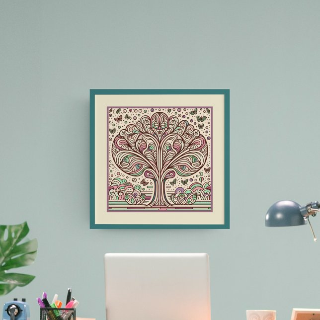 Whimsical Garden Träd: Art nouveau Symphony Poster (Skapare uppladdad)