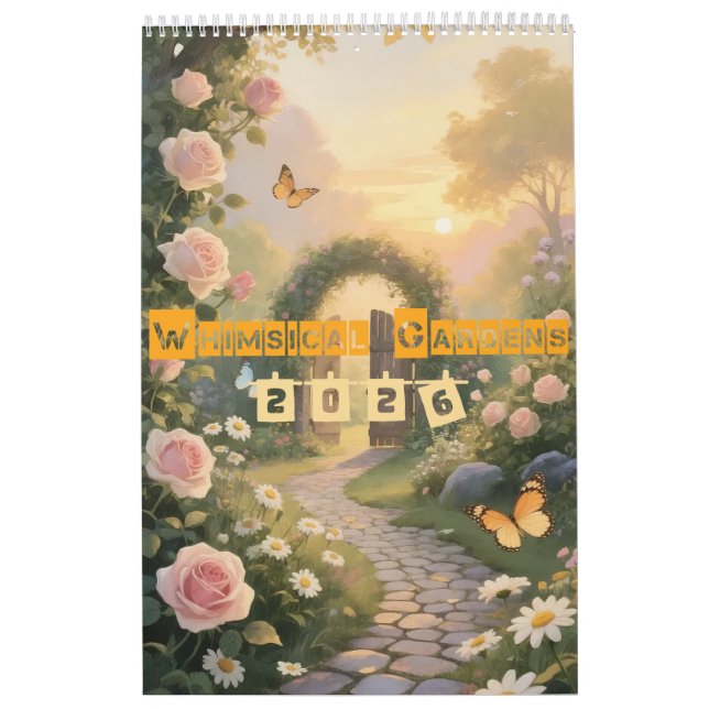 Whimsical Gardens - ett år av förändrad natur Kalender (Omslag)