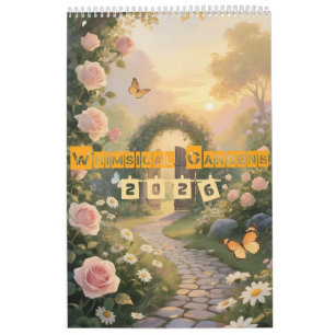 Whimsical Gardens - ett år av förändrad natur Kalender