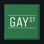 Whimsical Gay Street Sign Pride Queer LGBTIQ Party Magnet<br><div class="desc">Kärlek är kärlek. Coola gata för ditt pride party! Fira kärlek med trendigets pride. Pridets regnbåge,  hbt-lesbisk,  hbt-gåva från party och knappnål från party-party.</div>