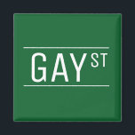 Whimsical Gay Street Sign Pride Queer LGBTIQ Party Magnet<br><div class="desc">Kärlek är kärlek. Coola gata för ditt pride party! Fira kärlek med trendigets pride. Pridets regnbåge,  hbt-lesbisk,  hbt-gåva från party och knappnål från party-party.</div>