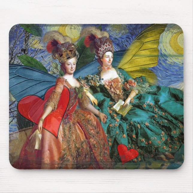 Whimsical Gemini Astrology Artwork Painting Musmatta (Framsidan)