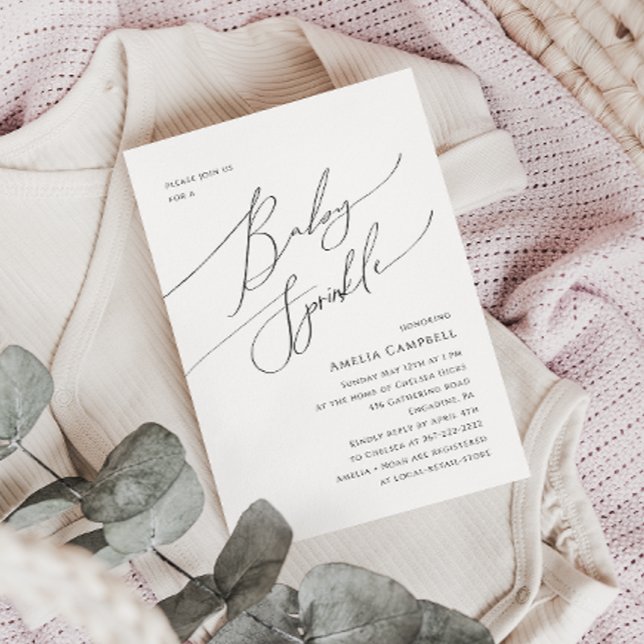 Whimsical Gender Neutral Baby Sprinkle-inbjudan Inbjudningar (Skapare uppladdad)