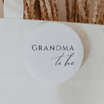 Whimsical Gender Neutral Grandma To Be Knapp<br><div class="desc">Introducing our whimsical gender-neutral grandma-to-be button—perfect for any season, whether it's fall, winter, spring, or summer! This button has a boho-chic vibe with modern, elegant calligraphy and a minimalist black-and-white design. It's pretty and unique, with a touch of vintage shabby chic, making it perfect for both boys and girls. Plus,...</div>