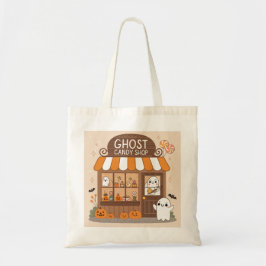 Whimsical Ghost Candy Shop Delight Tygkasse