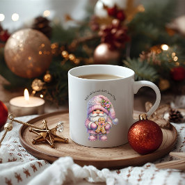 Whimsical Gingerbread Christmas Gnome Kaffemugg