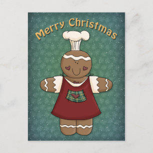 Whimsical Gingergold Girl Vykort