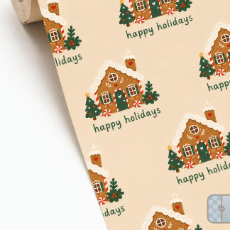Whimsical Gingubbhus God Jul Presentpapper