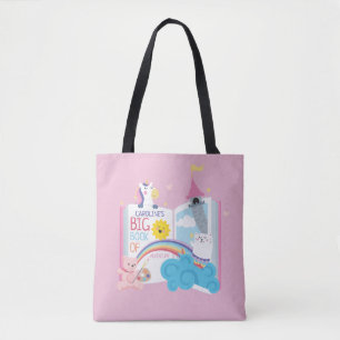 Whimsical Girl Bok Tote Tygkasse