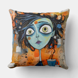 Whimsical Girl Julianna Doodlewell Kudde