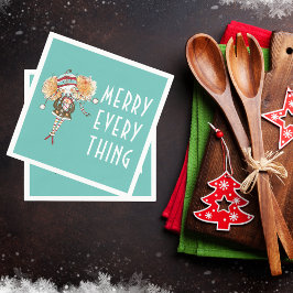 Whimsical Girl Merry Allting Jul Pappersservett