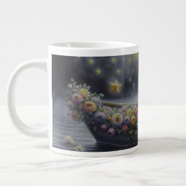 Whimsical Girl Moon Dream Fantasy Scene Jumbo Mugg