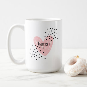 Whimsical Girls Heart Cute Customized Mugg