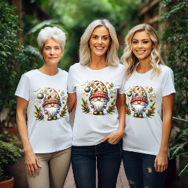 Whimsical Glad helg Gnome T Shirt