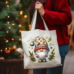 Whimsical Glad helg Gnome Tygkasse