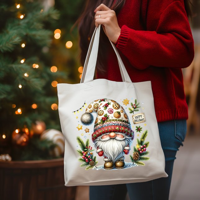 Whimsical Glad helg Gnome Tygkasse (Skapare uppladdad)