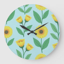 Whimsical Glee Bloom Stor Klocka