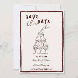 Whimsical Glögg Save The Date-inbjudan Inbjudningar