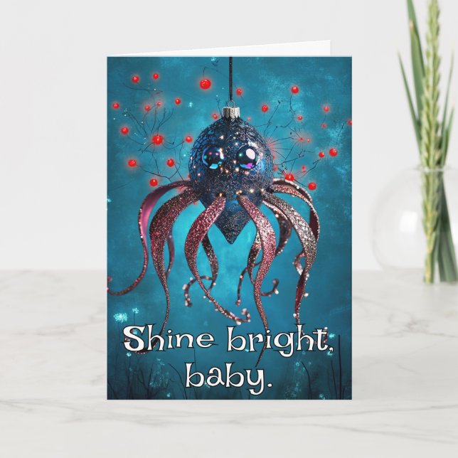 *~* Whimsical Glow Funny 18 Magisk jul AP97 Tack Kort (Framsida)