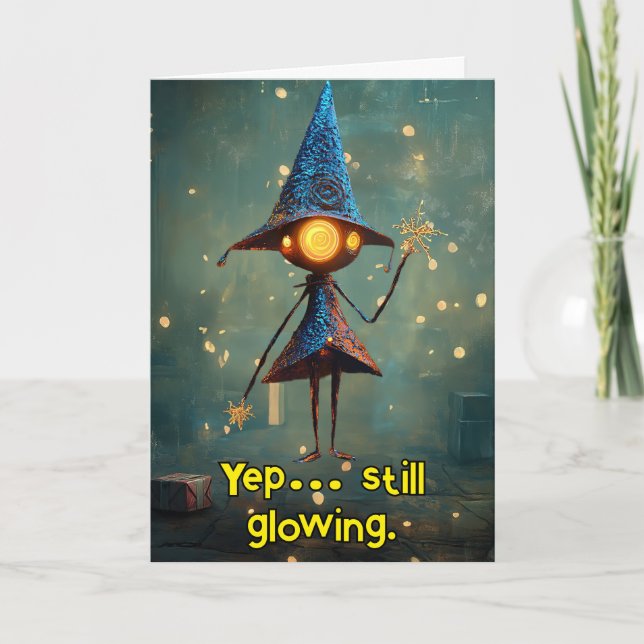 *~* Whimsical Glow Funny Magic jul AP97 Tack Kort (Framsida)