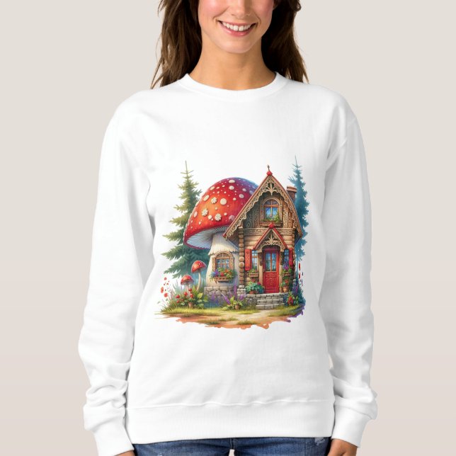 Whimsical Gnom Trädgård T-shirt (Framsida)
