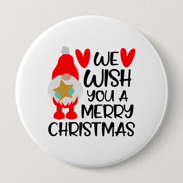 Whimsical Gnome - God jul Hearts Knapp (Framsida)