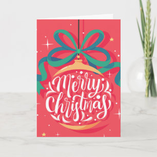 Whimsical God Jul Personlig Jul Kort