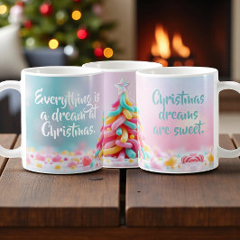 Whimsical godisgran kaffemugg