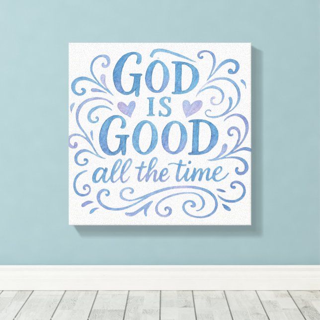 Whimsical Good is Good Typografi Canvastryck (Insitu (trägolv))
