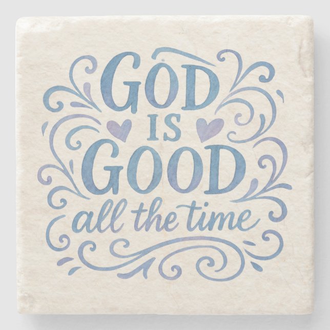 Whimsical Good is Good Typografi Stenunderlägg (Framsidan)