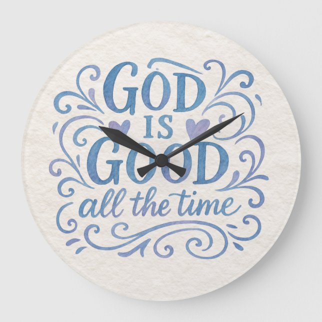 Whimsical Good is Good Typografi Stor Klocka (Framsida)