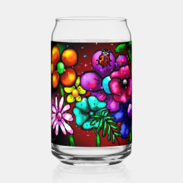 Whimsical Graffiti-Stil Blommigt Flowers Ladybug