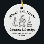 Whimsical Grandparents Pregnancy Announcement Julgransprydnad Keramik<br><div class="desc">✨ Celebrate the most magical news with our Whimsical Grandparent Pregnancy Announcement Ornament! 🎁💖 This adorable keepsake is the perfect way to share the exciting surprise — you’re going to be grandparents! Whether you’re revealing the news on Christmas morning or gifting it as a special keepsake, this ornament will fill...</div>
