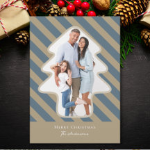 Whimsical Gräs Träd Shaped Photo God jul