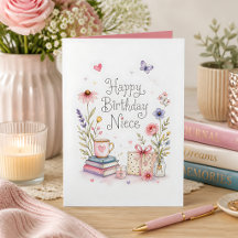 Whimsical Grattis på födelsedagen Niece