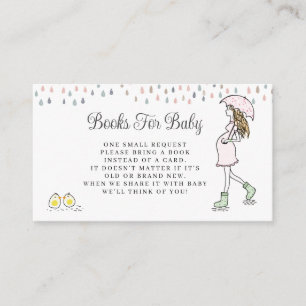 Whimsical Gravid Mammas Baby Shower Böcker för Beb Tilläggskort