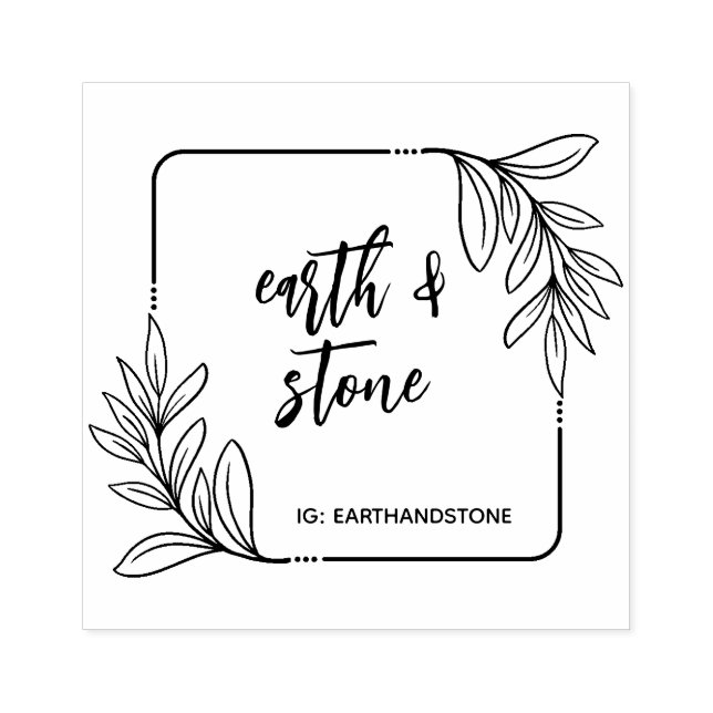 Whimsical Greenery Handmade Stämpel (Tryck)