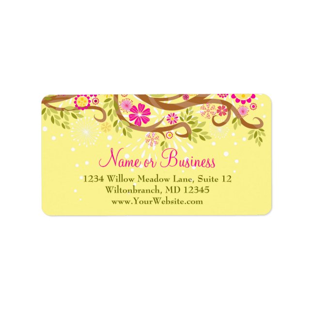 Whimsical Gren Adressetikett (Framsidan)