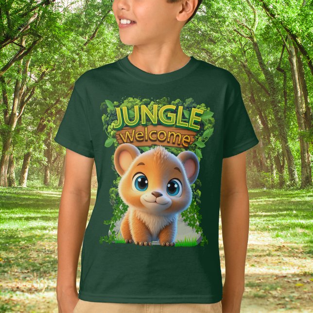 Whimsical Grizzly Bear Wildlife Animal Character � T Shirt (Whimsical Grizzly Bear Woodland Wildlife Animal Character T-Shirt Nature-Inspired Tee Green Shirt 🐻)