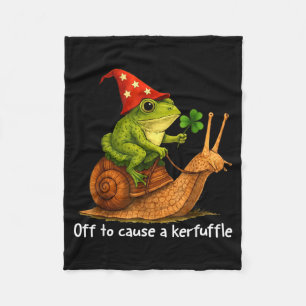 Whimsical grodshamant är på väg att orsaka en röra fleecefilt