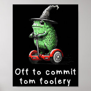 Whimsical grodshammat trollkarl ger sig av för att poster