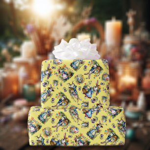 Whimsical Gul Akvarell Vintage Påskkelin Presentpapper