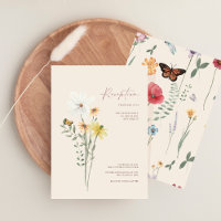 Whimsical Gult Wildblomsbröllopsmottagning