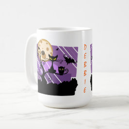 Whimsical Halloween Animals Kaffemugg