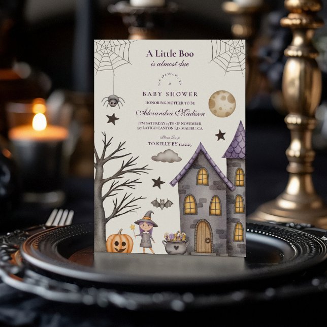 Whimsical Halloween Baby Shower Inbjudningar (Skapare uppladdad)
